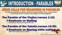 Parables Intro