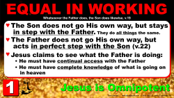 John 5:17-26, Equal in Working
