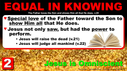 John 5, Equal in Knowing