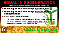 John 5, Equal in Regeneration