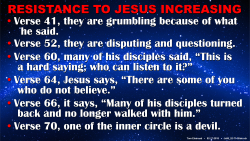 Resistance to Jesus Increasing