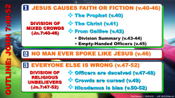 Jn.7:40-52 - Outline
