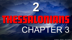 Church Discipline (2Th.3)