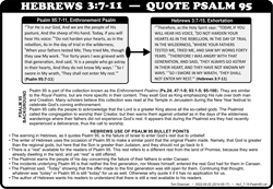 Quote Psalm 95 (He.3:7-15)