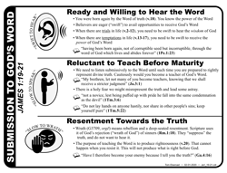 James 1:19-21 - Swift Hear - Slow Speak
