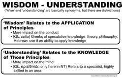 Wisdom - Understanding