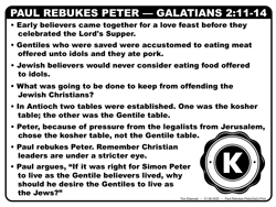 Paul Rebukes Peter