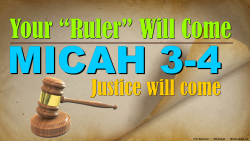 Micah 3-4