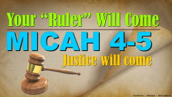 Micah 4-5