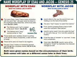 Esau/Jacob Wordplay (Ge.25)