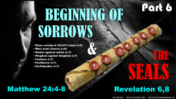 Sorrow Then Seals (Part 6)